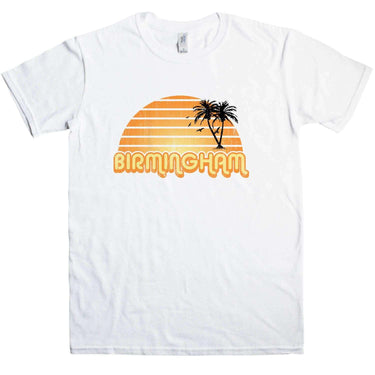 City Sunset Birmingham Mens Graphic T-Shirt 8Ball